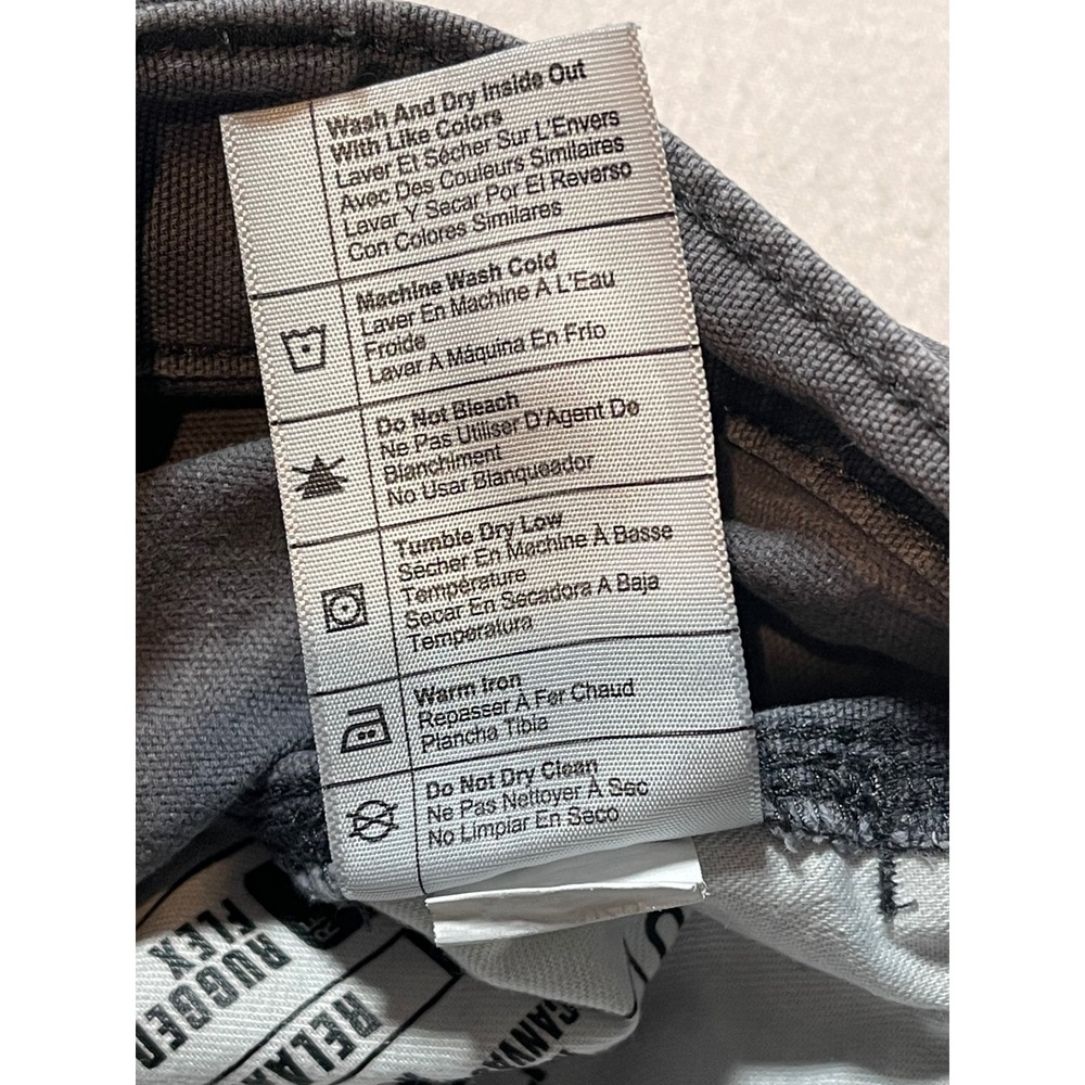 Carhartt Rugged Flex Relaxed Fit Canvas Double Front Utility Work Pants 34x32 - Picture 11 of 15